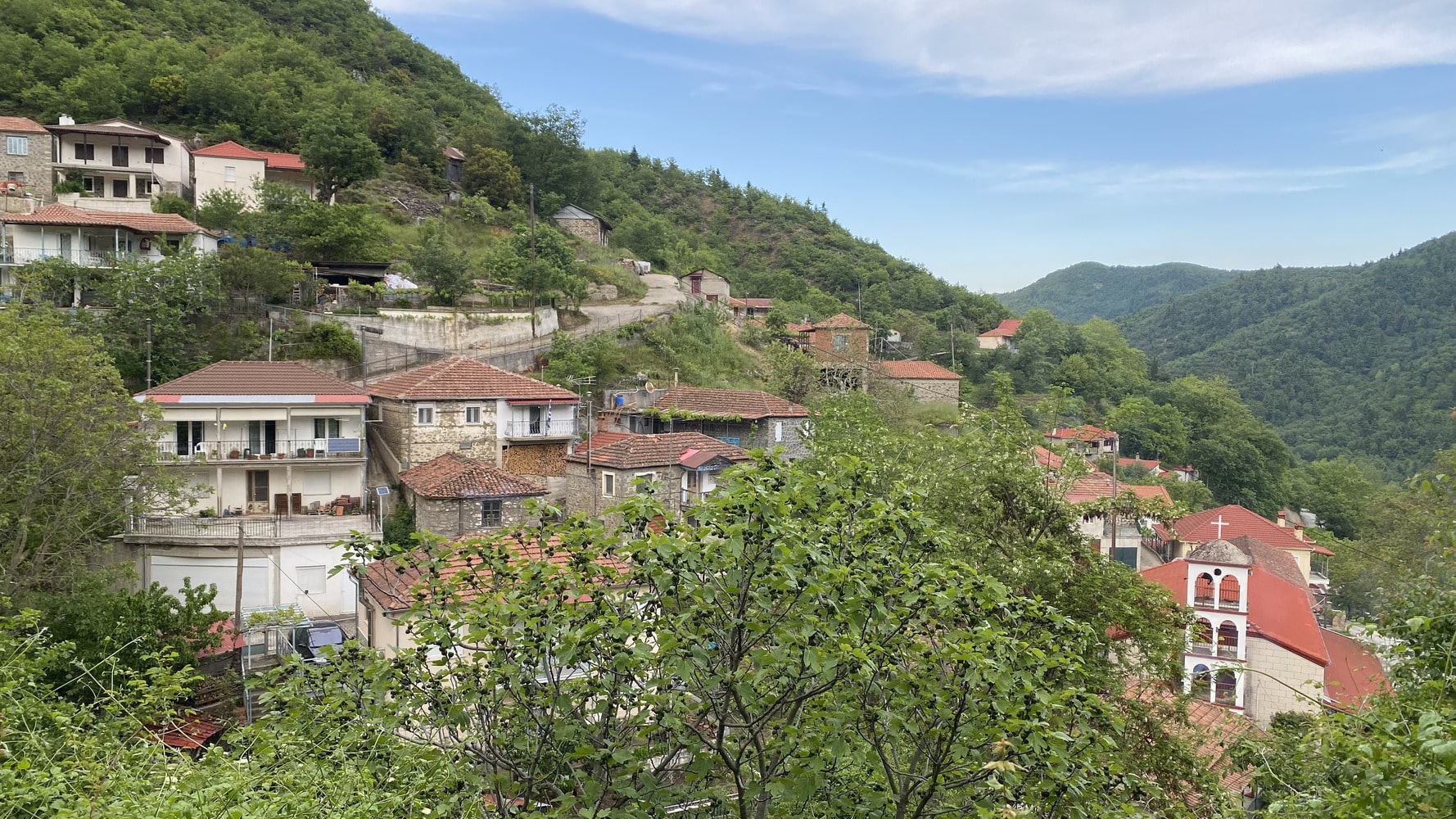 Scenic view of Aidonochori village